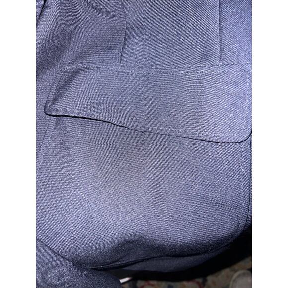 David Taylor men’s size 46L navy blue two gold button front lined padded Blazer - Picture 7 of 15